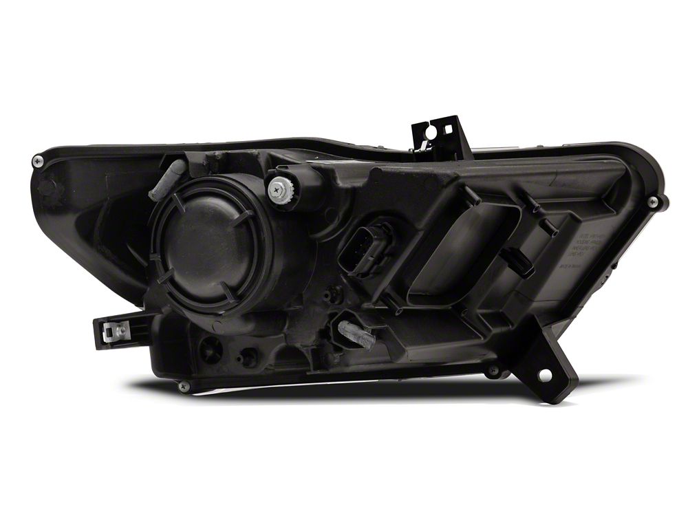 Raxiom LED Projector Headlights; Black Housing; Clear Lens (15-17 Mustang; 18-22 Mustang GT350, GT500)