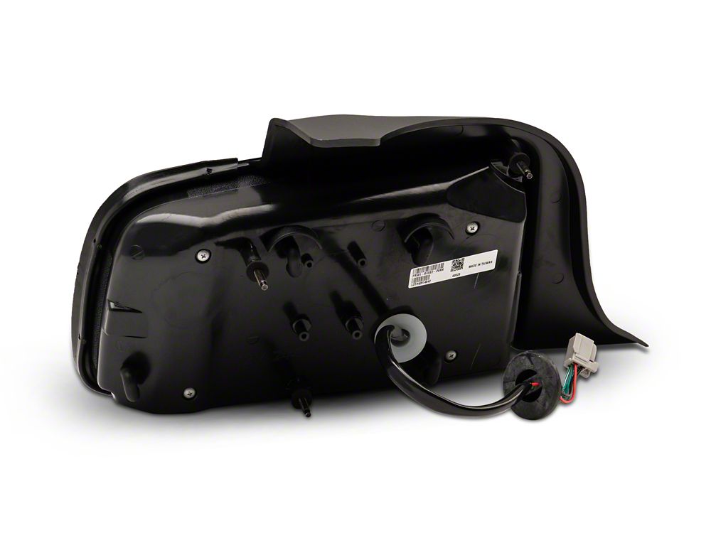 Raxiom Vector V2 LED Tail Lights; Black Housing; Smoked Lens (05-09 Mustang)
