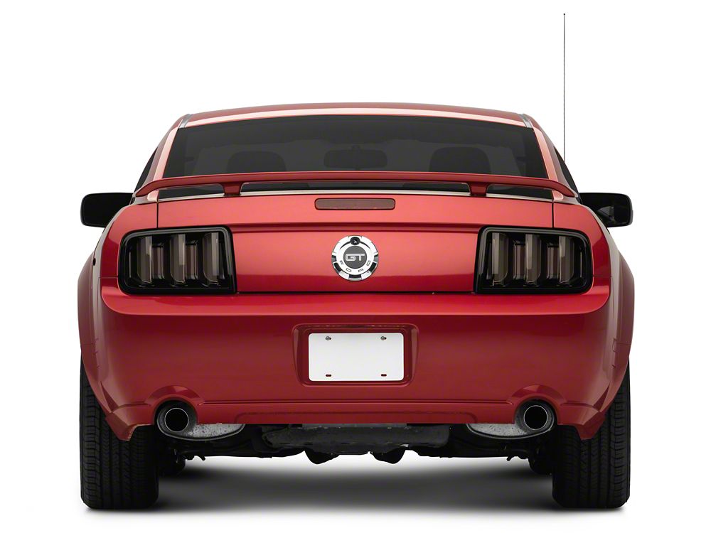 Raxiom Vector V2 LED Tail Lights; Black Housing; Smoked Lens (05-09 Mustang)