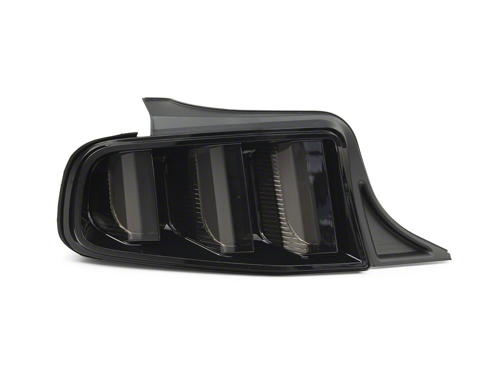Raxiom Vector V2 Tail Lights; Black Housing; Clear Lens (13-14 Mustang)