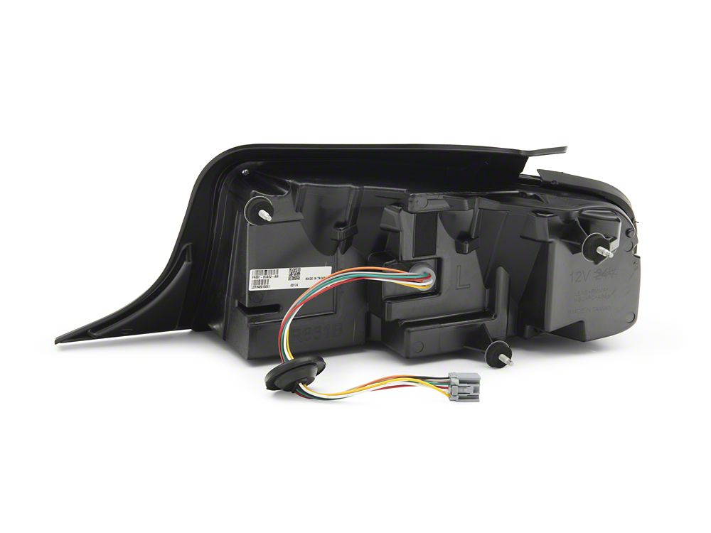 Raxiom Vector V2 Tail Lights; Black Housing; Clear Lens (13-14 Mustang)