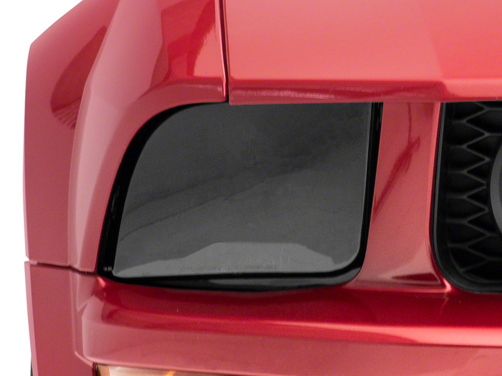 Raxiom Axial Series OEM Style Replacement Headlights; Chrome Housing; Smoked Lens (05-09 Mustang w/ Factory Halogen Headlights, Excluding GT500)