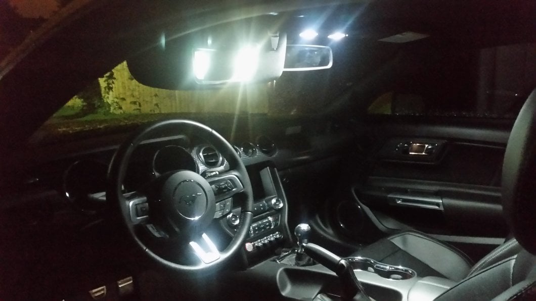 Raxiom Axial Series Stage 2 Interior LED Lighting Kit; Cool White (15-23 Mustang)