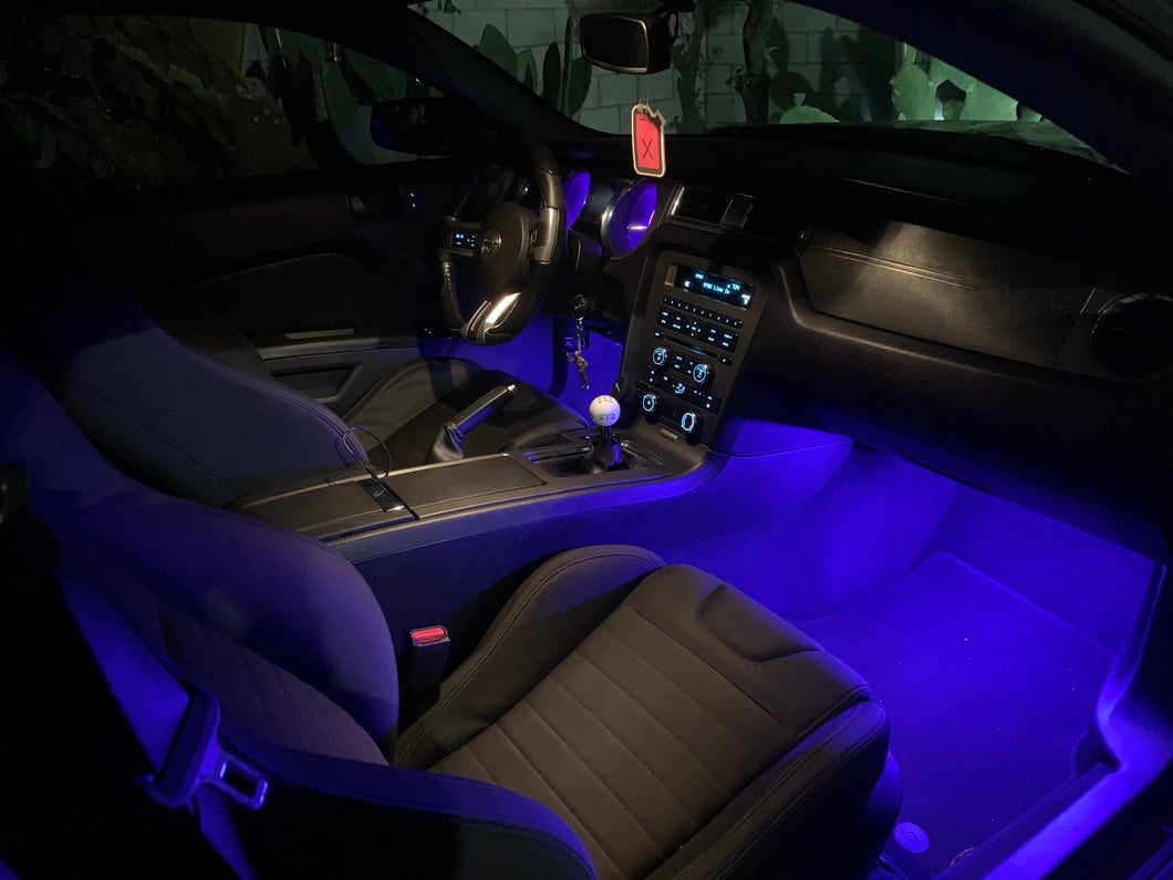 Raxiom LED Footwell Lighting Kit; Blue (05-14 Mustang)