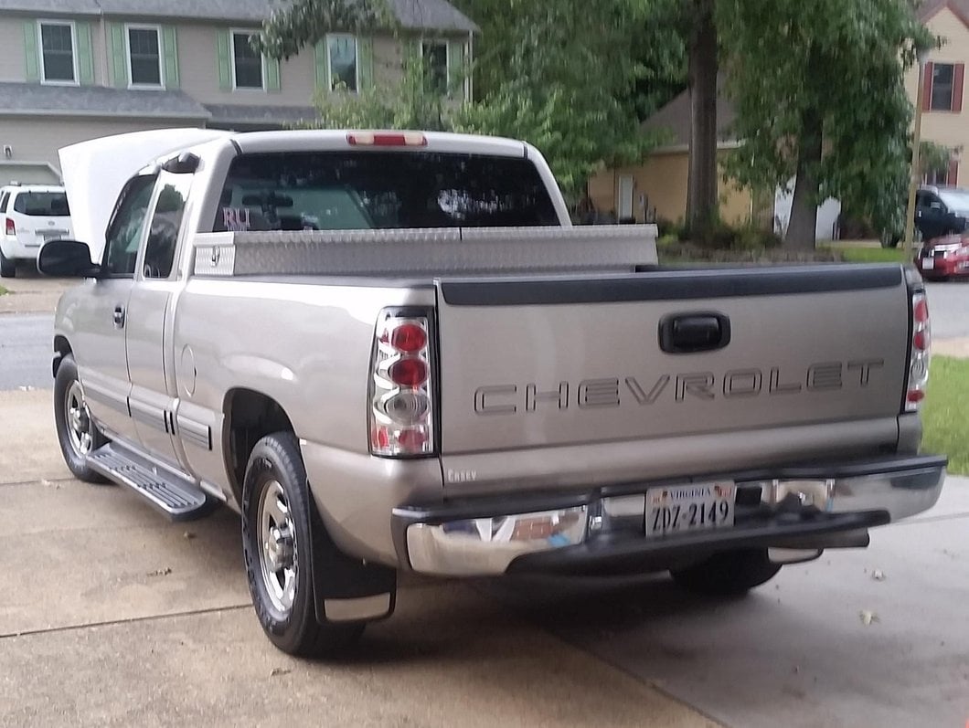 Raxiom Axial Series Tail Lights; Chrome Housing; Red/Clear Lens (99-02 Silverado 1500 Fleetside)