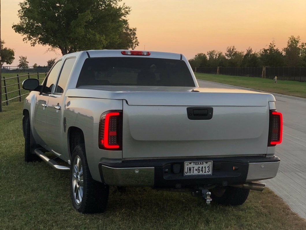 Raxiom G2 LED Tail Lights; Black Housing; Clear Lens (07-13 Silverado 1500)