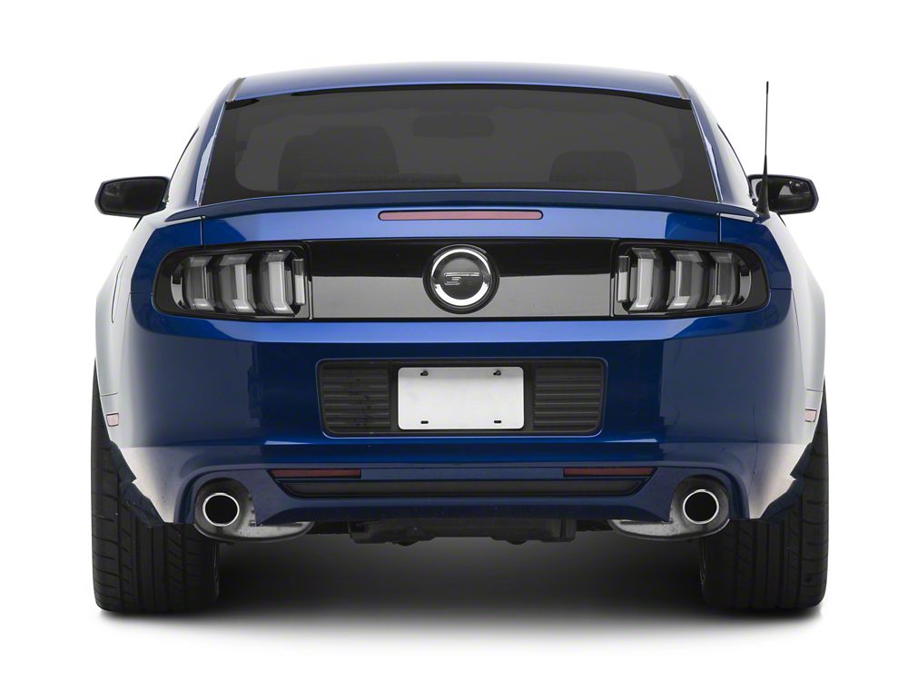 Raxiom CXR Series LED Tail Lights; Black Housing; Smoked Lens (13-14 Mustang)