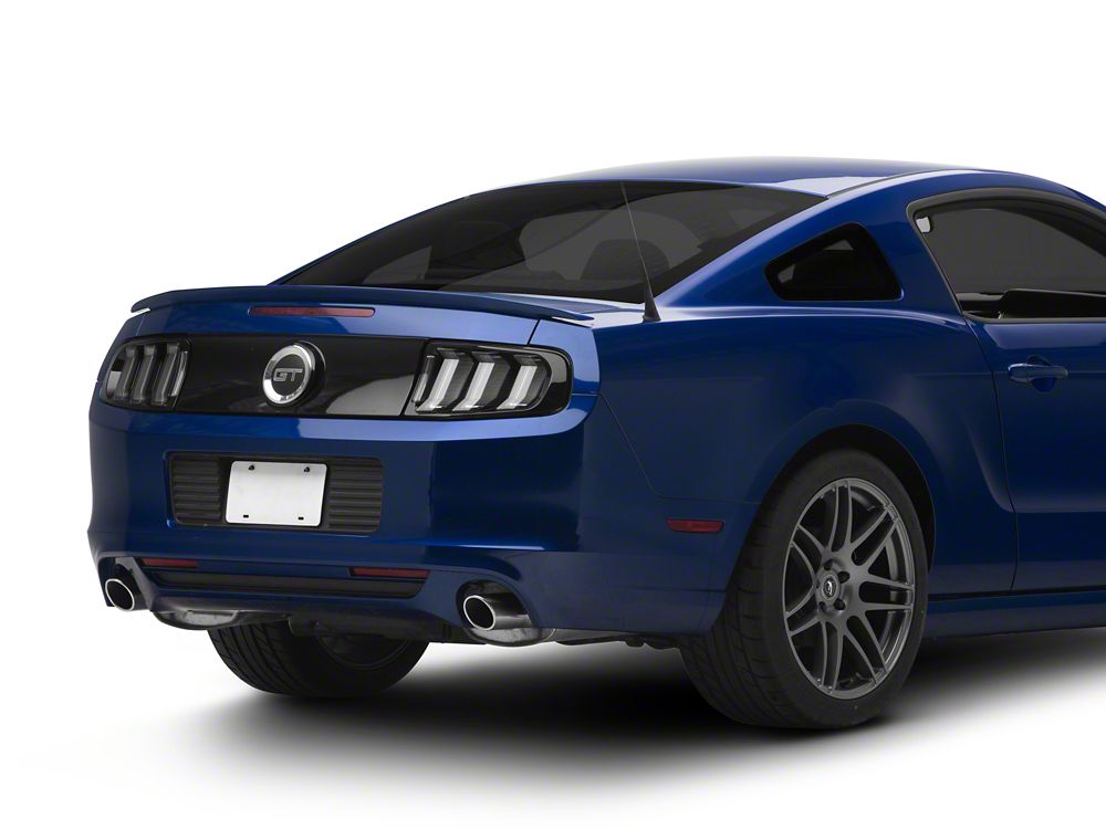 Raxiom CXR Series LED Tail Lights; Black Housing; Smoked Lens (13-14 Mustang)