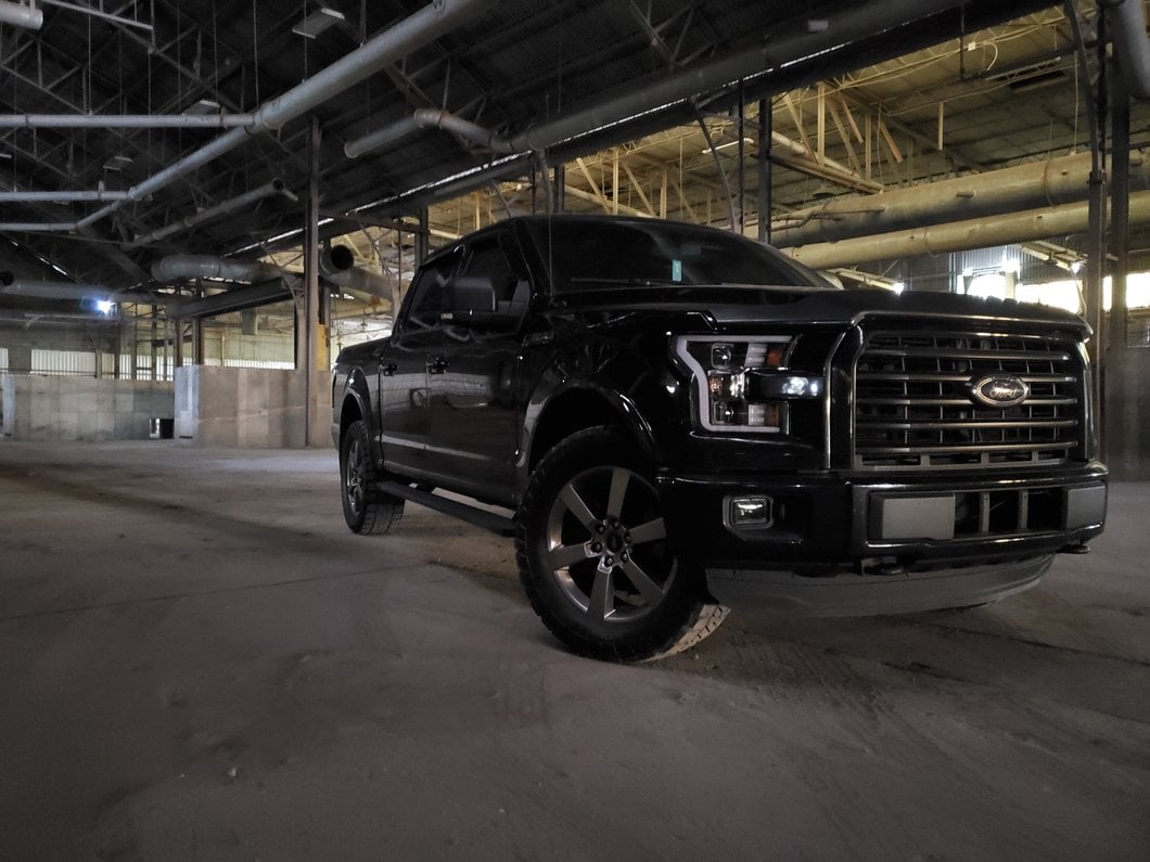 Raxiom G3 Projector Headlights with LED Accent; Black Housing; Clear Lens (15-17 F-150 w/ Factory Halogen Headlights)
