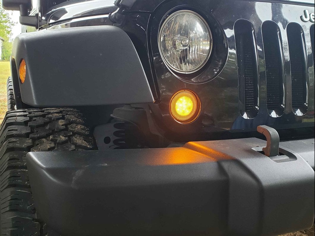 Raxiom Axial Series LED Turn Signals with Halo; Clear (07-18 Jeep Wrangler JK)