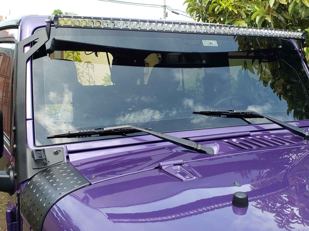 Raxiom 50-Inch Slim Curved LED Light Bar; Flood/Spot Combo Beam (Universal; Some Adaptation May Be Required)