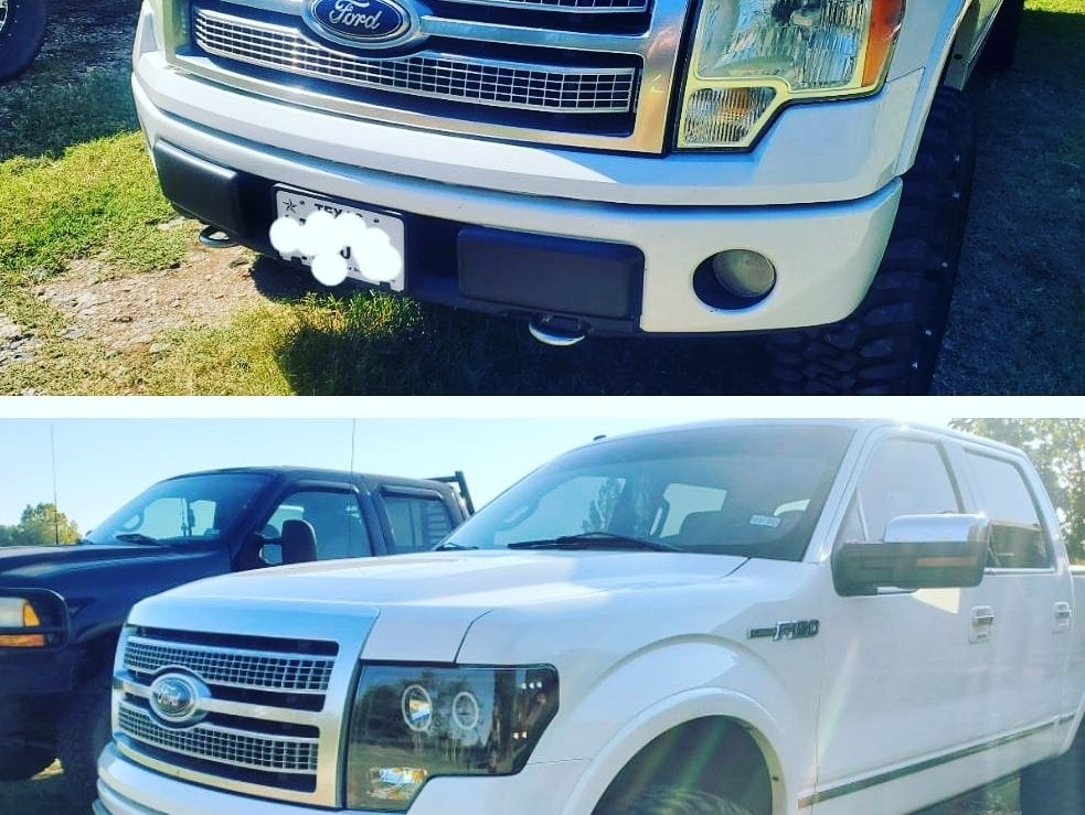 Raxiom Super White LED Halo Projector Headlights; Black Housing; Clear Lens (09-14 F-150 w/ Factory Halogen Headlights)