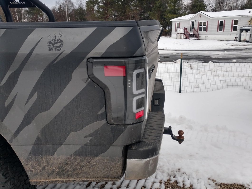 Raxiom G3 LED Tail Lights; Black Housing; Clear Lens (15-17 F-150 w/ Factory Halogen Non-BLIS Tail Lights)