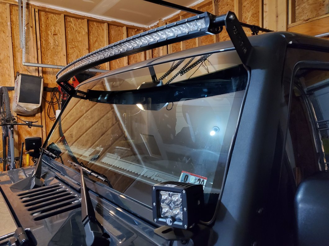 Raxiom 50-Inch Slim Curved LED Light Bar; Flood/Spot Combo Beam (Universal; Some Adaptation May Be Required)