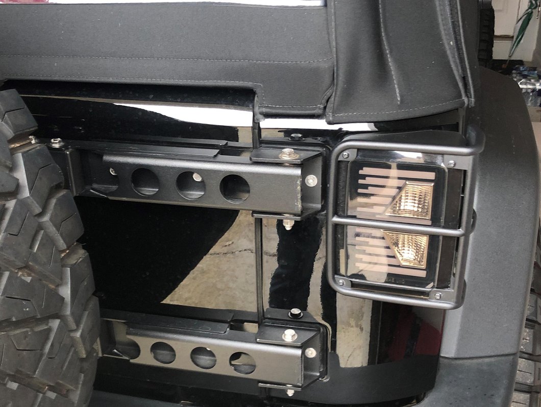 Raxiom Axial Series Vision LED Tail Lights; Black Housing; Smoked Lens (07-18 Jeep Wrangler JK)