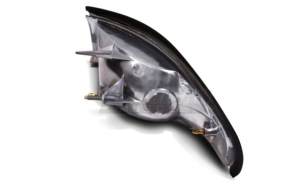 Raxiom Axial Series Cobra Style Headlights; Black Housing; Clear Lens (94-98 Mustang)