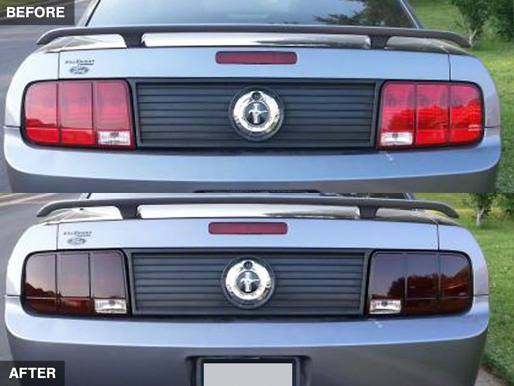Raxiom Tail Lights; Black Housing; Smoked Lens (05-09 Mustang)
