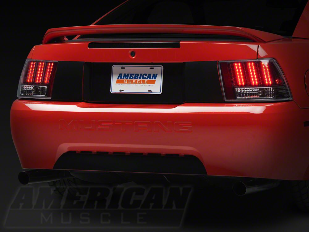 Raxiom Axial Series Projector Headlights and Black LED Tail Lights; Smoked (99-04 Mustang, Excluding Cobra)
