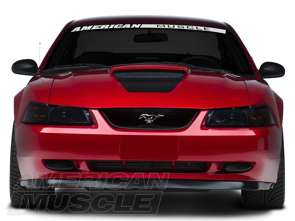 Raxiom Axial Series OE Style Headlights; Black Housing; Smoked Lens (99-04 Mustang)