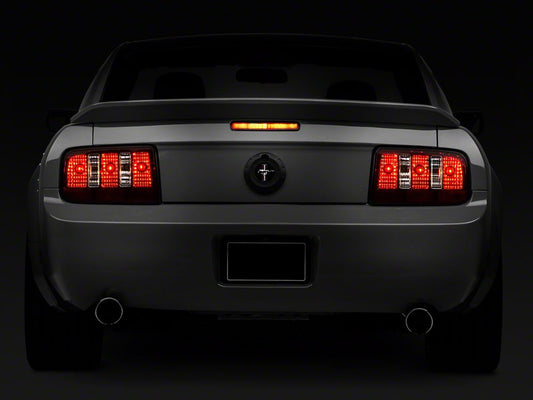 Raxiom Coyote Tail Lights; Black Housing; Smoked Lens (05-09 Mustang)