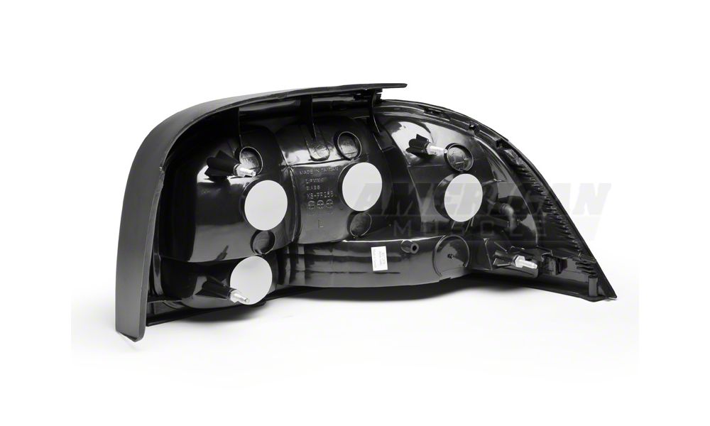 Raxiom Tail Lights; Black Housing; Smoked Lens (96-98 Mustang)