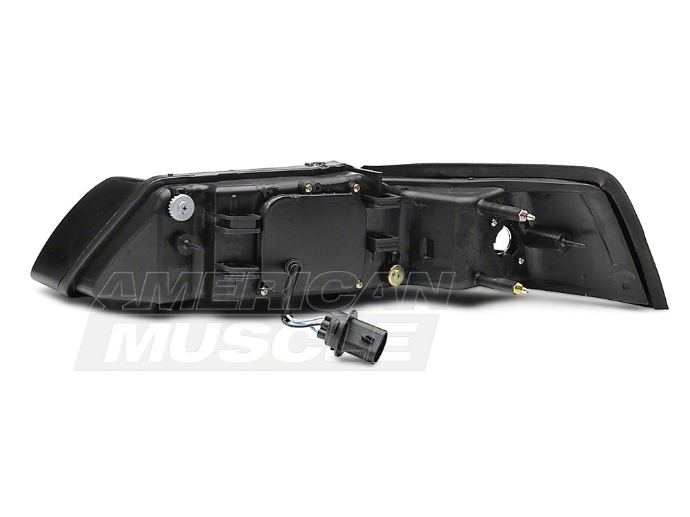 Raxiom Axial Series Projector Headlights; Black Housing; Smoked Lens (99-04 Mustang)