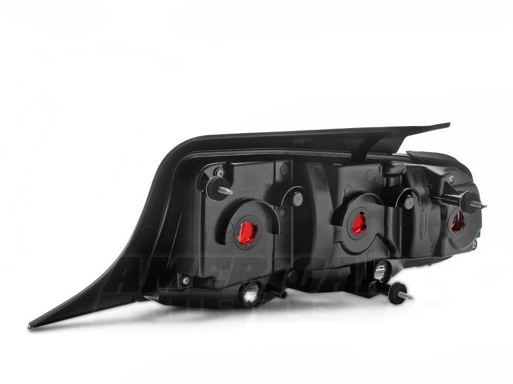 Raxiom Aero Tail Lights; Black Housing; Smoked Lens (10-12 Mustang)