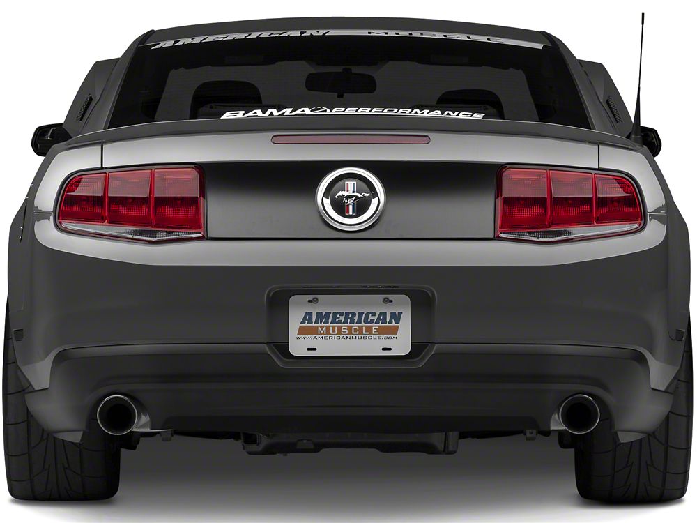 Raxiom Aero Tail Lights; Black Housing; Smoked Lens (10-12 Mustang)
