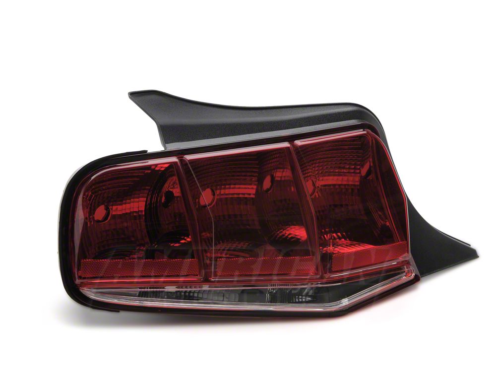 Raxiom Aero Tail Lights; Black Housing; Smoked Lens (10-12 Mustang)