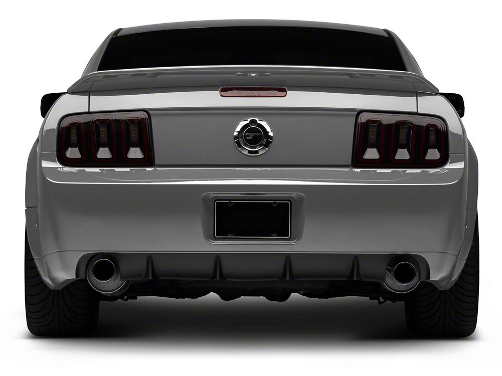 Raxiom Gen5 Tail Lights; Black Housing; Smoked Lens (05-09 Mustang)