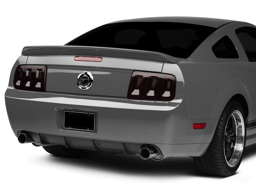 Raxiom Gen5 Tail Lights; Black Housing; Smoked Lens (05-09 Mustang)