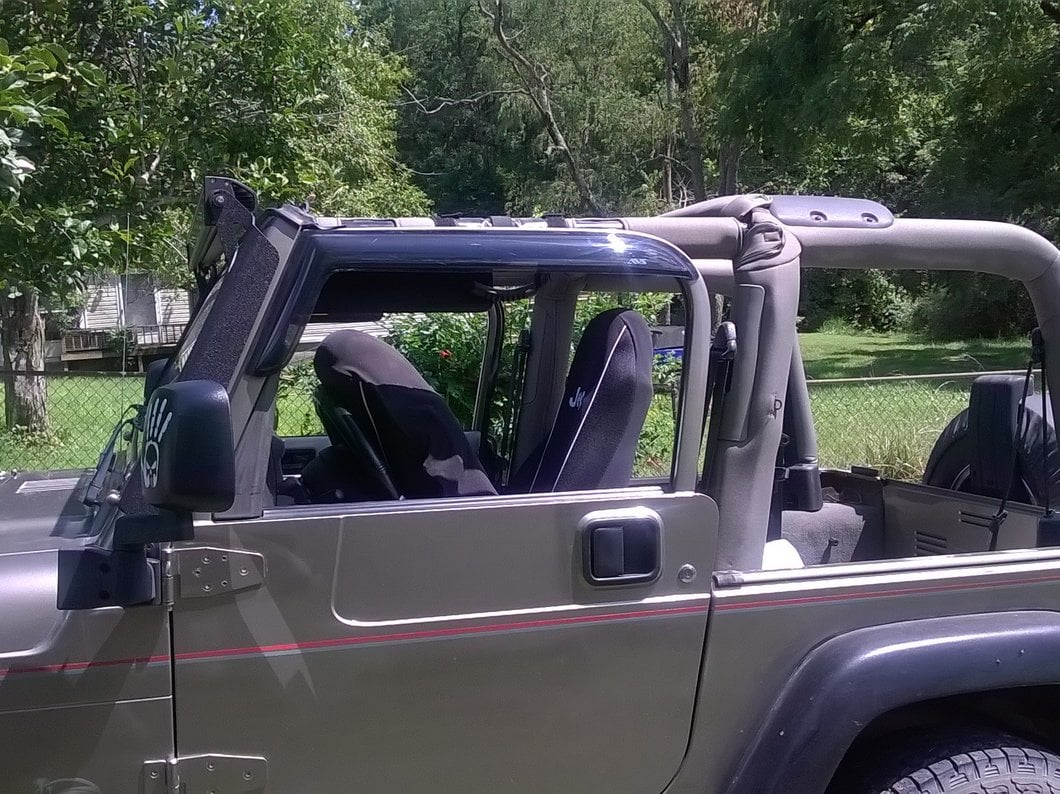 Raxiom 50-Inch LED Light Bar Windshield Mount (97-06 Jeep Wrangler TJ)