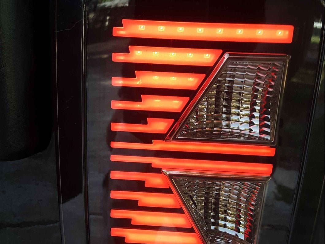 Raxiom Axial Series Vision LED Tail Lights; Black Housing; Smoked Lens (07-18 Jeep Wrangler JK)