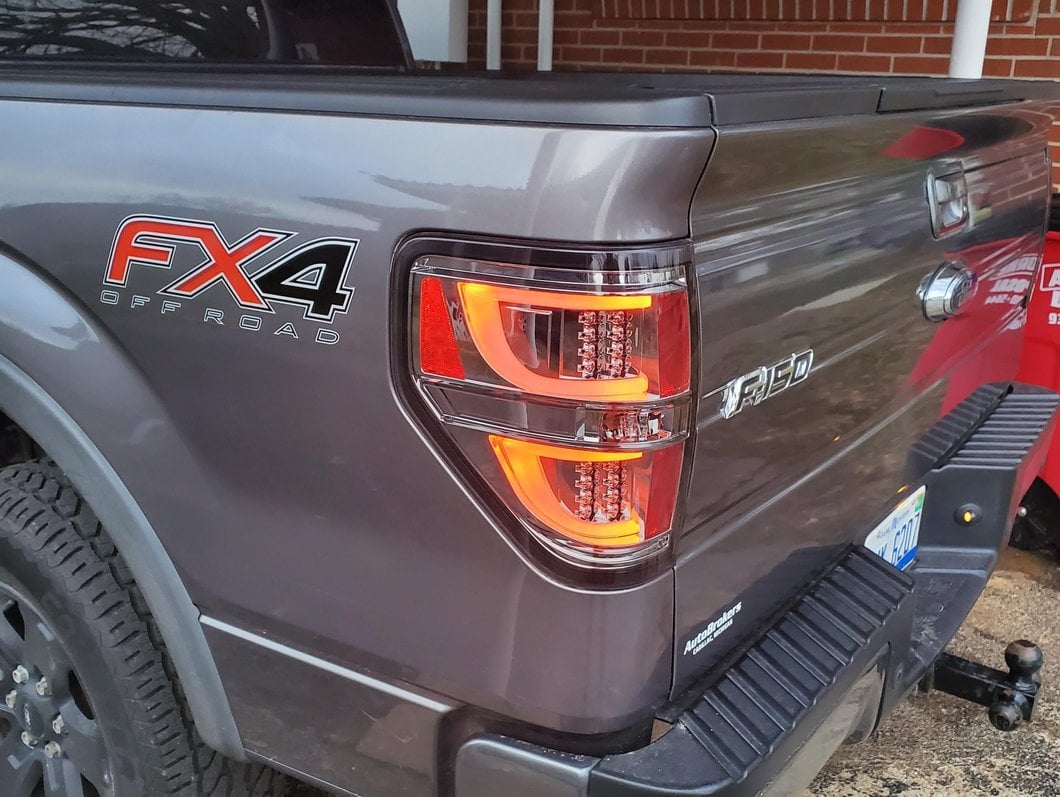 Raxiom G2 LED Tail Lights; Chrome Housing; Smoked Lens (09-14 F-150 Styleside)