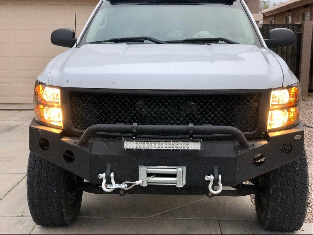 Raxiom Euro Headlights; Black Housing; Clear Lens (07-13 Silverado 1500)
