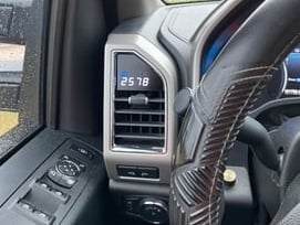 Raxiom Vent Integrated OBD2 Multi-Gauge without Vent Housing (17-22 F-250 Super Duty)