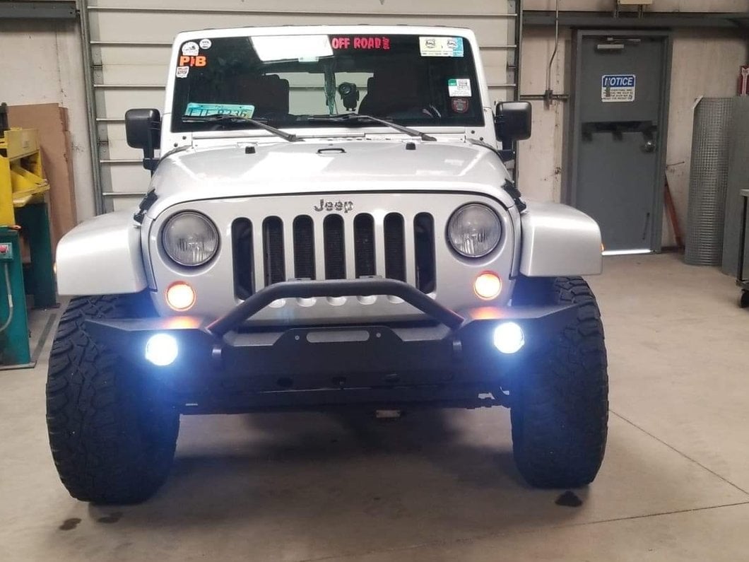 Raxiom Axial Series Tri-Bar LED Fog Lights; White (07-25 Jeep Wrangler JK & JL)