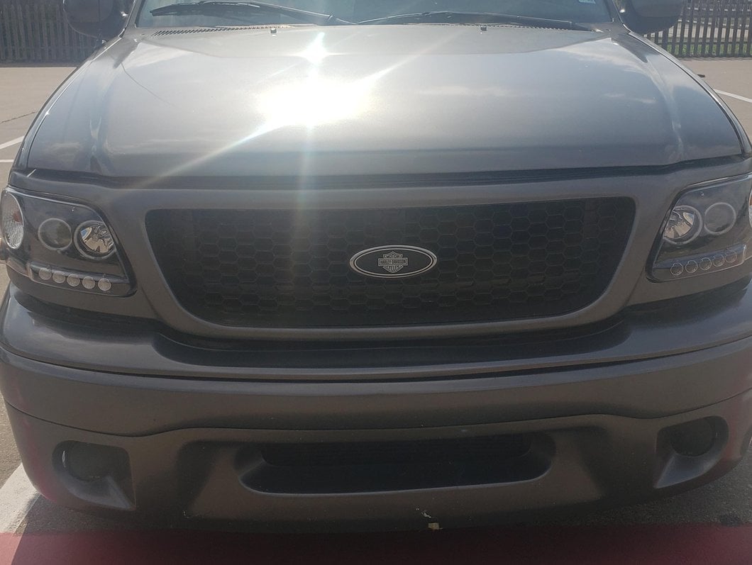 Raxiom Super White LED Halo Projector Headlights; Black Housing; Clear Lens (97-03 F-150)