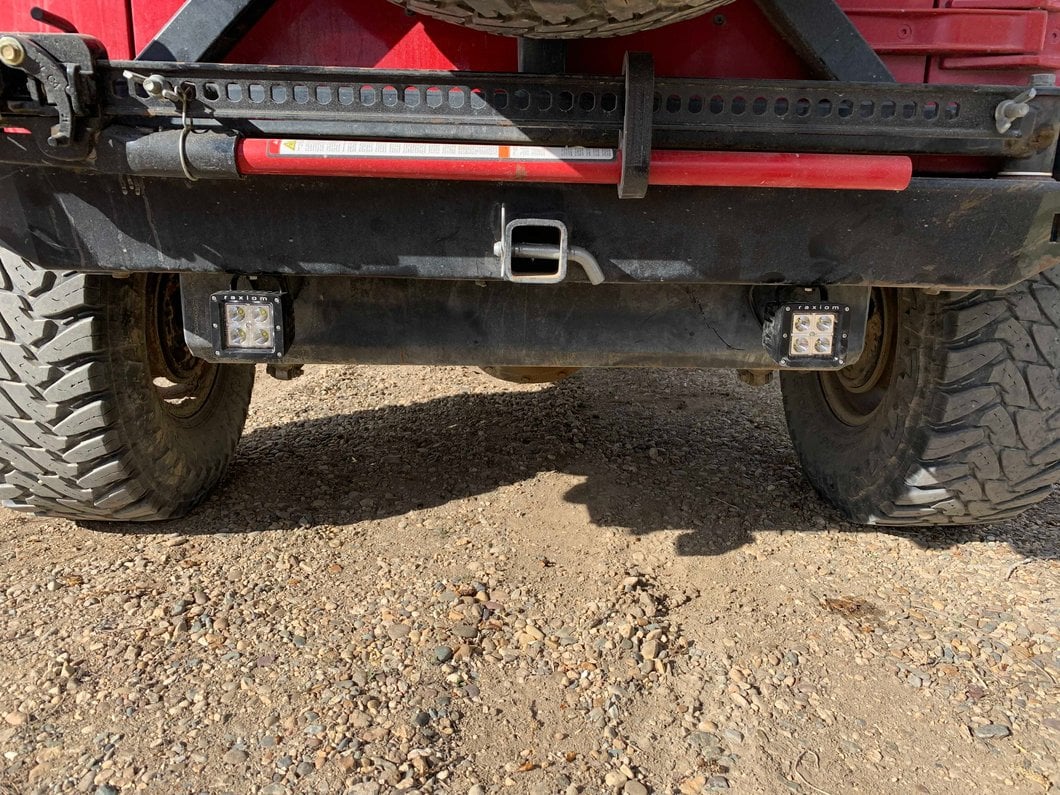 Raxiom 3-Inch Square 4-LED Off Road Light; Spot Beam (Universal; Some Adaptation May Be Required)
