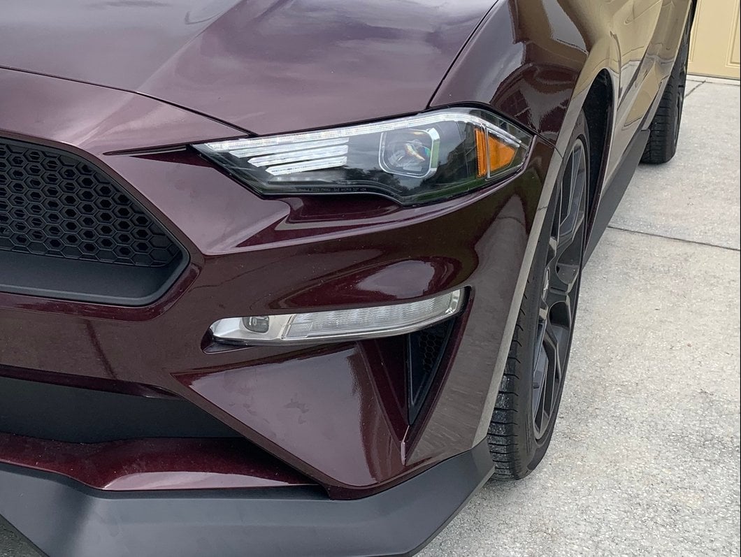 Raxiom LED Projector Headlights; Black Housing; Clear Lens (18-23 Mustang GT, EcoBoost)