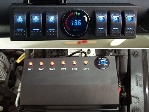 Raxiom Control Box with Switch Panel (07-18 Jeep Wrangler JK)