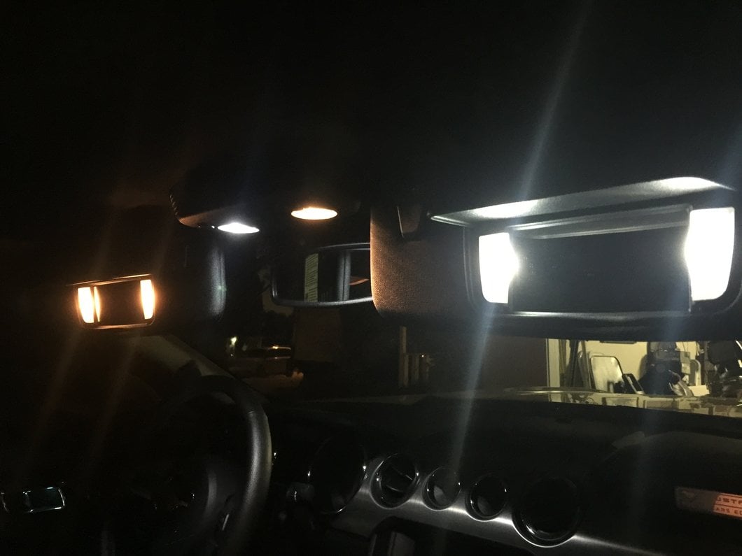 Raxiom Axial Series Stage 1 Interior LED Lighting Kit; Cool White (15-23 Mustang)
