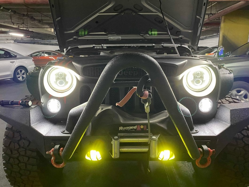 Raxiom Axial Series LED Front Turn Signals; Clear (07-18 Jeep Wrangler JK)