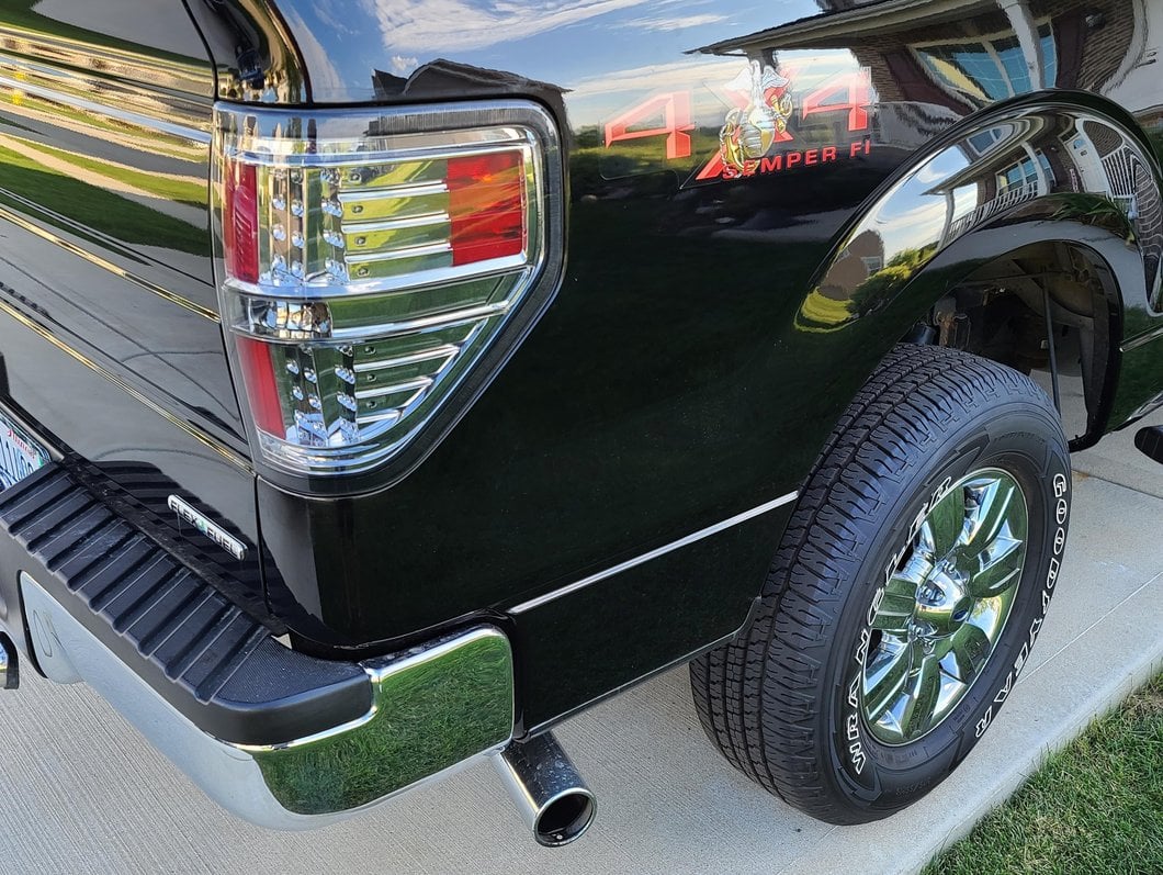 Raxiom LED Tail Lights; Black Housing; Smoked Lens (09-14 F-150 Styleside)