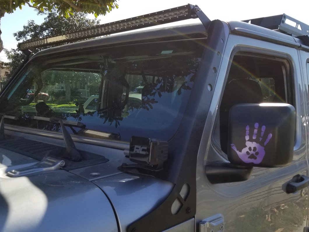 Raxiom 52-Inch Slim Dual Row LED Light Bar with Windshield Mounting Brackets (18-25 Jeep Wrangler JL, Excluding 4xe)