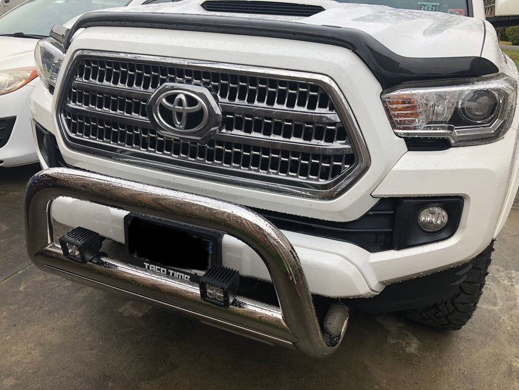 Raxiom 3-Inch Square 4-LED Off Road Light; Spot Beam (Universal; Some Adaptation May Be Required)