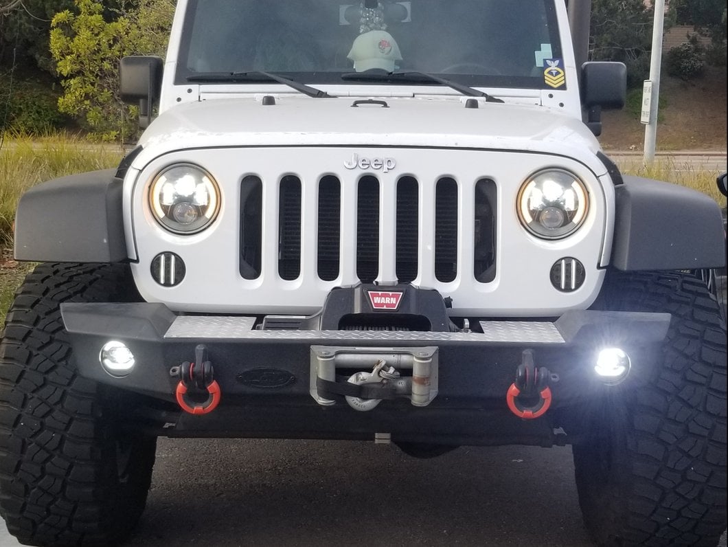 Raxiom Axial Series LED DRL Fog Lights (10-25 Jeep Wrangler JK & JL)
