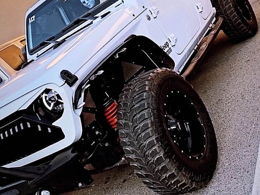 Raxiom LED Projector Headlights; Black Housing; Clear Lens (18-25 Jeep Wrangler JL)
