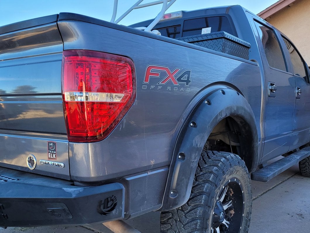Raxiom LED Tail Lights; Chrome Housing; Red/Clear Lens (09-14 F-150 Styleside)