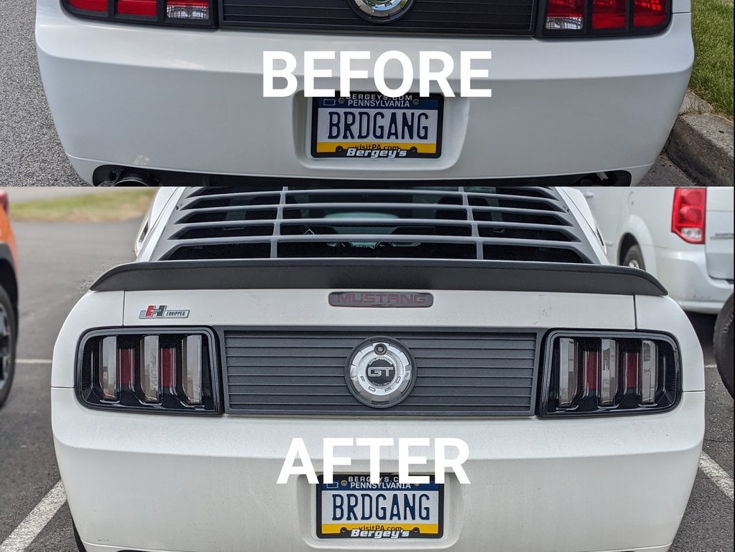 Raxiom Vector V2 LED Tail Lights; Black Housing; Smoked Lens (05-09 Mustang)
